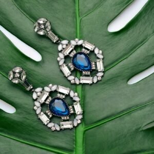 Diamond drop earrings